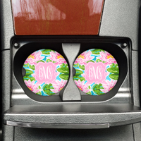 Preppy Collection Sandstone Car Coasters Preppy Collection Sandstone Car Coasters