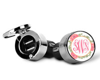Flower Border Monogram Car Charger Flower Border Monogram Car Charger