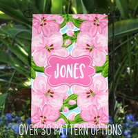 Preppy Collection Personalized Garden Flag Preppy Collection Personalized Garden Flag