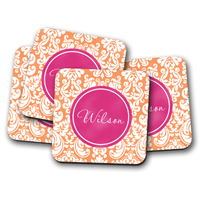 Antique Pattern Personalized Coasters (Set of 4) Antique Pattern Personalized Coasters (Set of 4)