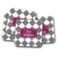Antique Pattern Personalized Coasters (Set of 4) Antique Pattern Personalized Coasters (Set of 4)