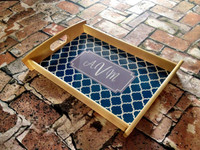 Personalized Wooden Serving Tray Personalized Wooden Serving Tray