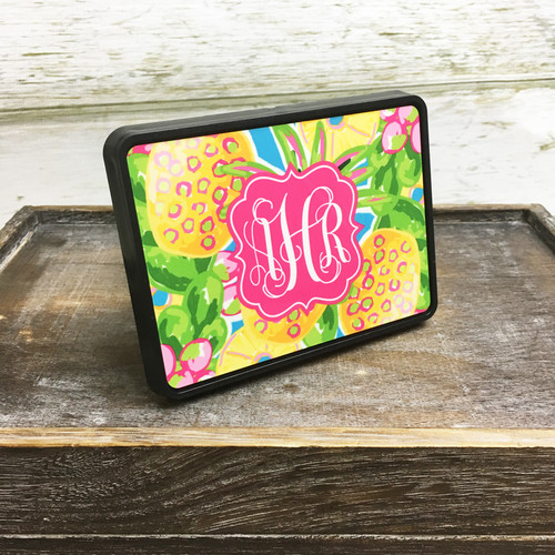 Preppy Collection Trailer Hitch Cover - Pineapple Pattern