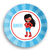Superhero Girl Design Dinner Plate