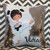 Karate Girl Design Flip Sequin Pillow