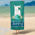 Llama Design Personalized Beach Towel