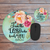 I am the Lord who Heals You Floral Round Mousepad & Coaster Gift Desk Set