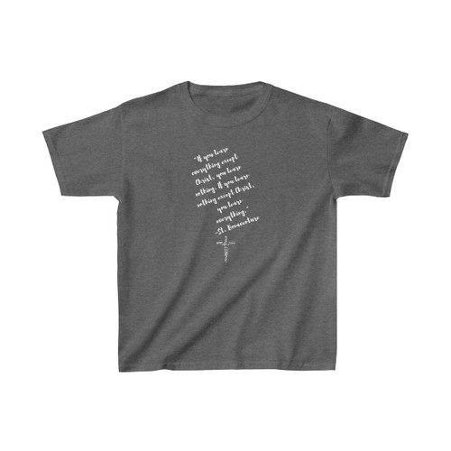 Know Christ or Know Nothing St Bonadventure Kids Tee