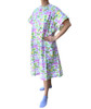 Front View of Butterfly Design Ladies Hospital Gown