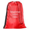 Red Polyester Laundry Bag with Carry Strap - Nylon like