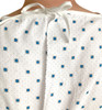 100712 Twill White Hospital Gown Unisex Top Tie on Back