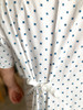 100712 Twill White Hospital Gown Unisex Bottom Tie on Back