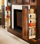 KraftMaid Wall Filler Pullout for living room storage