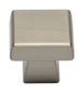 KraftMaid Decorative Hardware Keene Collection - Satin Nickel Square Knob