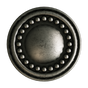 Aged Pewter Beaded Knob With Backplate-DEV