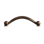 Brushed Bronze Crescent Pull 4" center pull-DEV