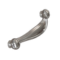 Polished Nickel Crescent Pull 4" center pull-DEV