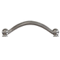 Polished Nickel Crescent Pull 4" center pull-DEV