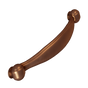 Brushed Bronze Crescent Pull 8" center pull-DEV