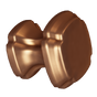 Brushed Bronze Empire Square Knob-DEV