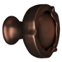 Statuary Bronze French Farm Round Knob-DEV