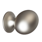 Satin Nickel Medium Football Knob-DEV