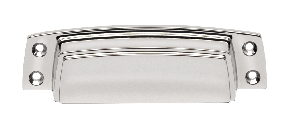 KraftMaid Decorative Hardware Laramie Collection - Polished Nickel Pull 3-1/2 in