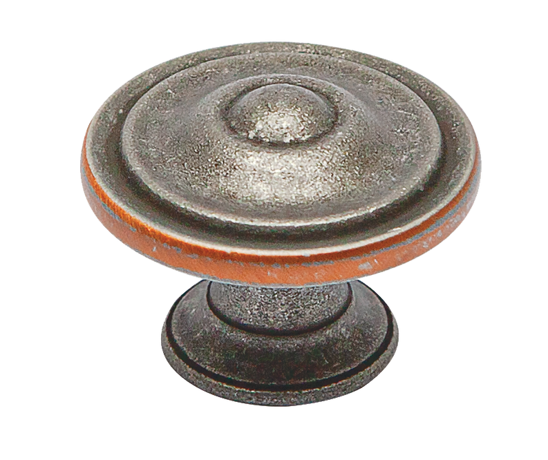 KraftMaid Decorative Hardware Stockton Collection - Pewter and Copper Knob