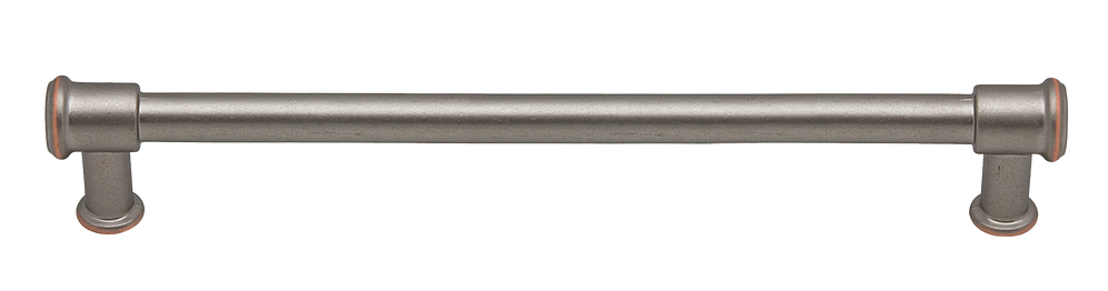 KraftMaid Decorative Hardware Galileo Collection - Antique Pewter and Copper Pull 6 in