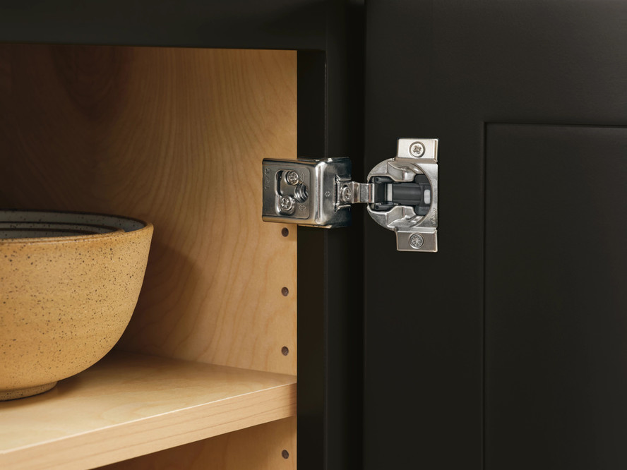 Whisper Touch® Full Overlay Hinge with SureMount™ Installation System