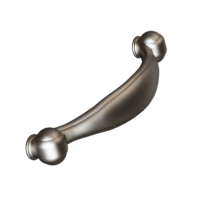 Antique Nickel Crescent Pull 4" center pull-DEV