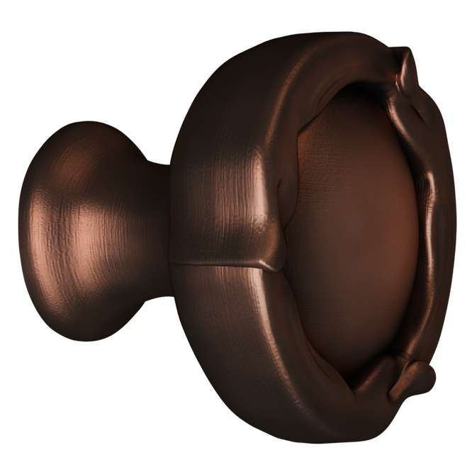 Statuary Bronze French Farm Round Knob-DEV