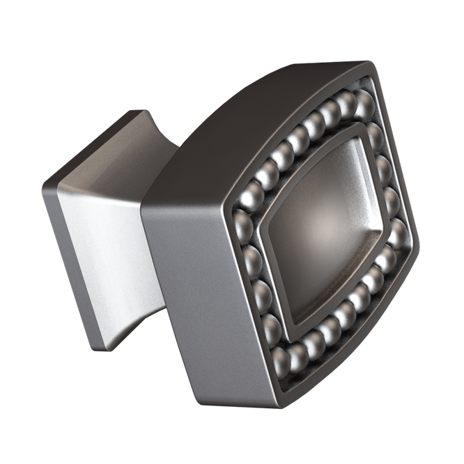 Antique Nickel Pearl Beaded Knob-DEV