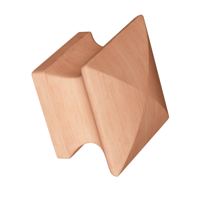 Cherry Square Wood Knob-DEV