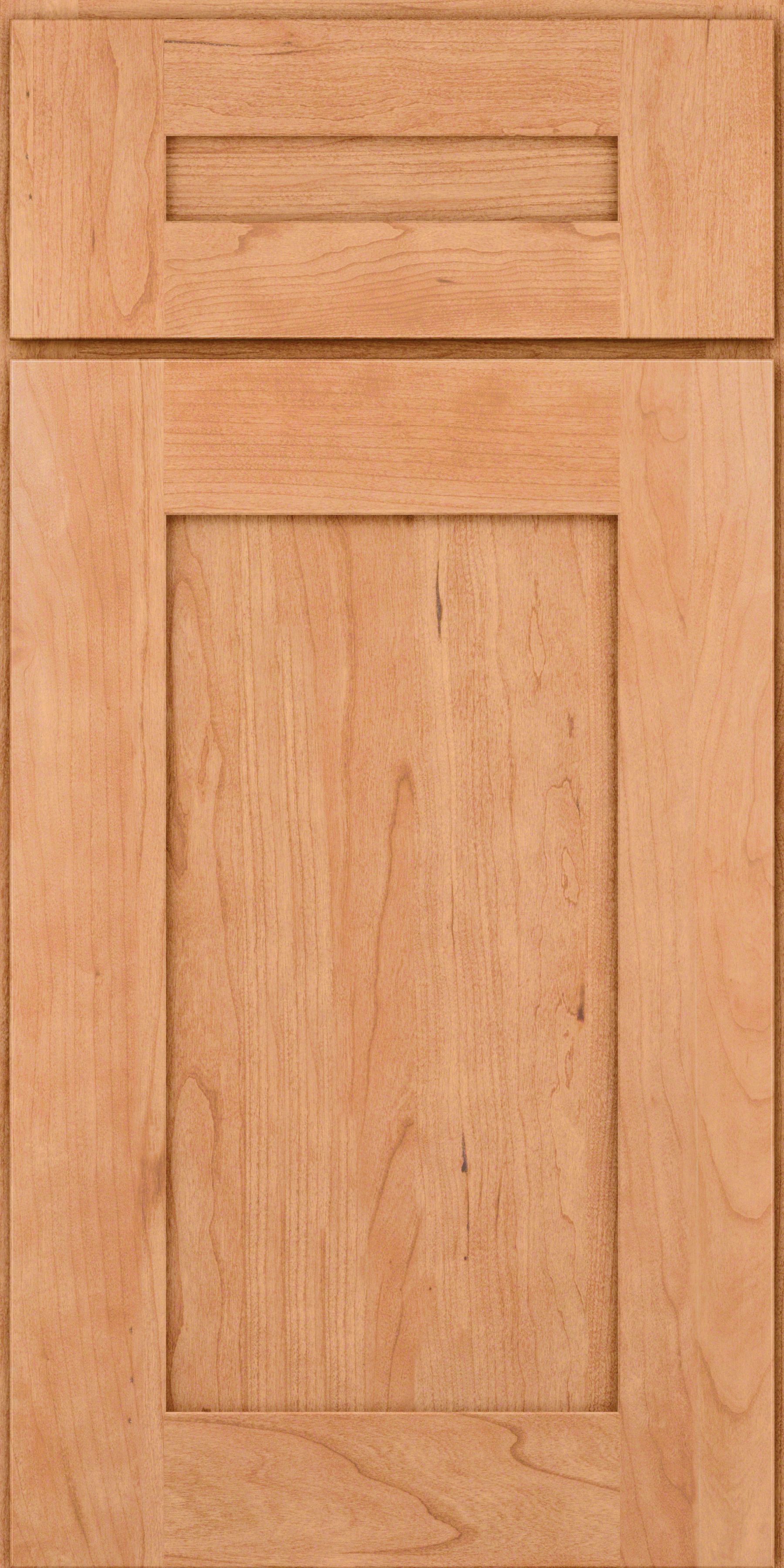 KraftMaid Shaker-style Cherry wood cabinet door in Natural finish