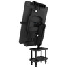 aXtion LockDown Universal Holder with HD Single Arm Forklift | Pole Mount (38mm) for 9.4-inch to 11.3-inch Tablets