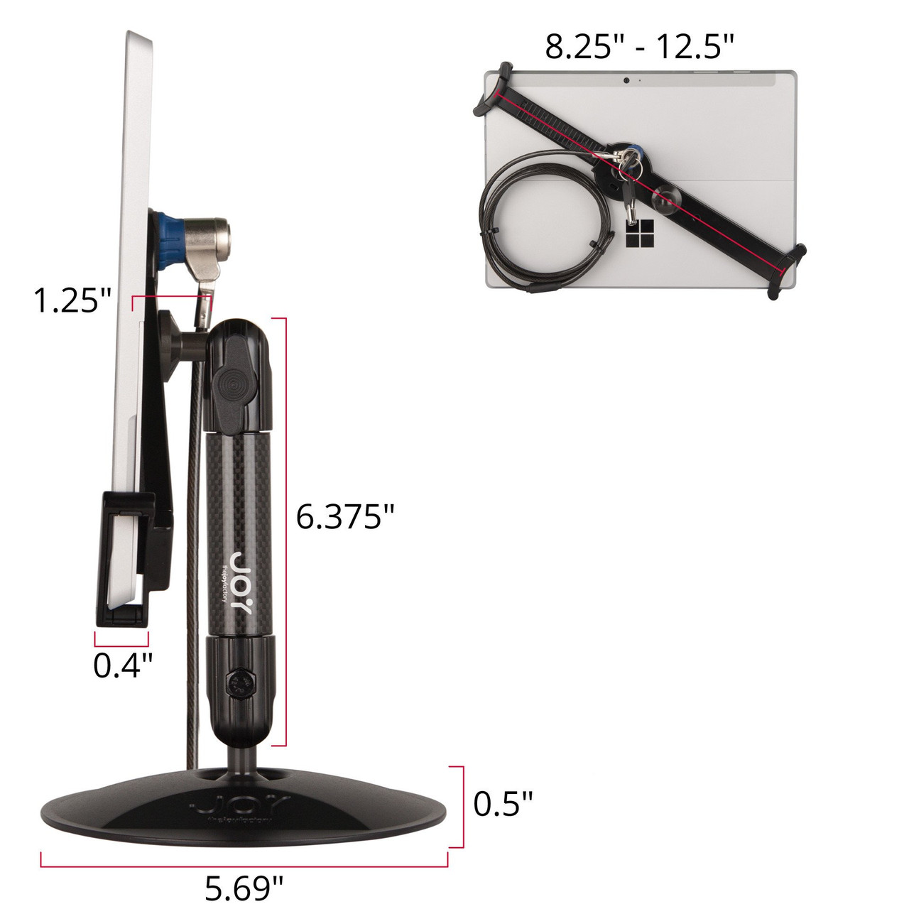 LockDown Universal Desk Stand w/ Key Lock for 7-inch - 10.1-inch