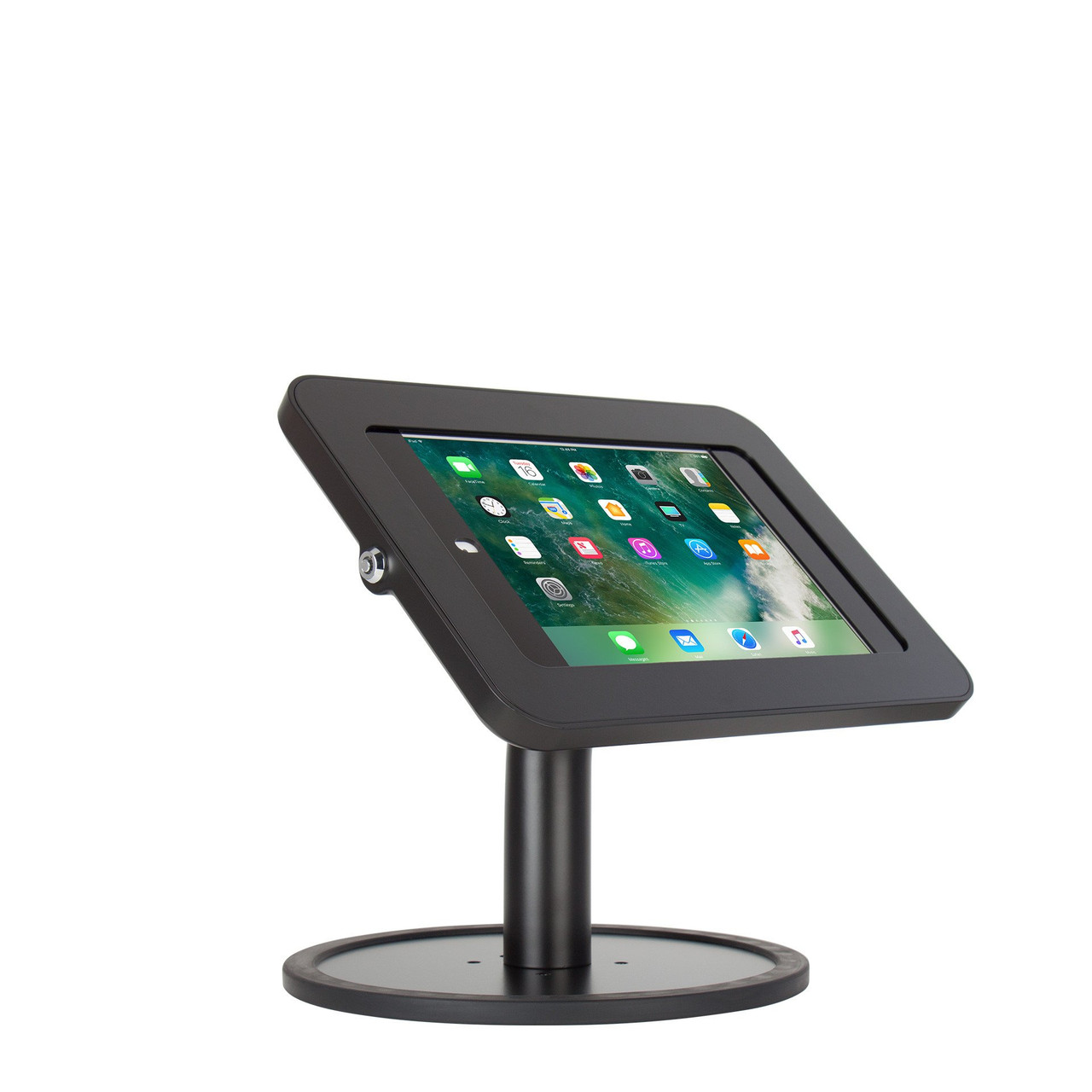 New Zealand Takke brugt Elevate II Countertop Kiosk for iPad 9.7 6th | 5th Generation | Air (Black)