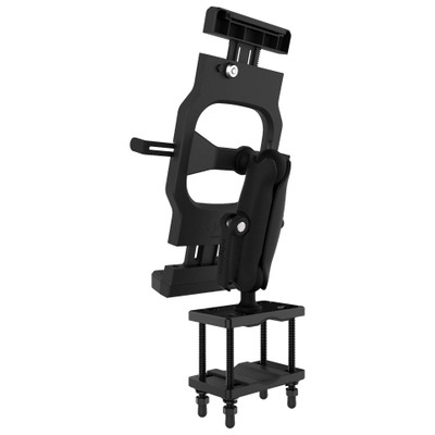 aXtion LockDown Universal Holder with HD Single Arm Forklift | Pole Mount (38mm) for 9.4-inch to 11.3-inch Tablets aXtion LockDown Universal Holder with HD Single Arm Forklift | Pole Mount (38mm) for 9.4-inch to 11.3-inch Tablets