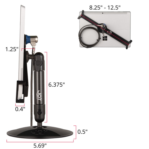 LockDown Universal Desk Stand w/ Key Lock for 7-inch - 10.1-inch Tablets LockDown Universal Desk Stand w/ Key Lock for 7-inch - 10.1-inch Tablets