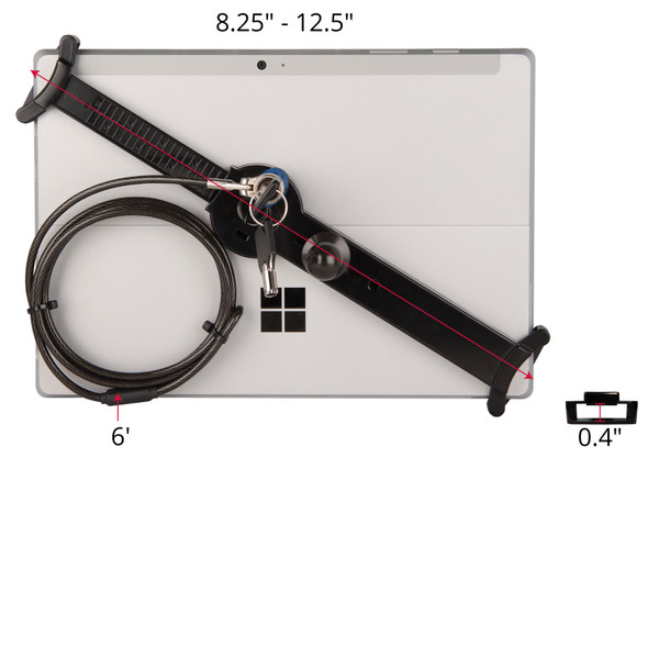 LockDown Universal Holder w/ Key Lock for 7-inch - 10.1-inch Tablets LockDown Universal Holder w/ Key Lock for 7-inch - 10.1-inch Tablets