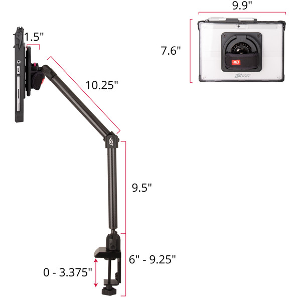 MagConnect Edge MP Clamp Mount for Surface Go 4 | Go 3 | Go 2 | Go MagConnect Edge MP Clamp Mount for Surface Go 4 | Go 3 | Go 2 | Go