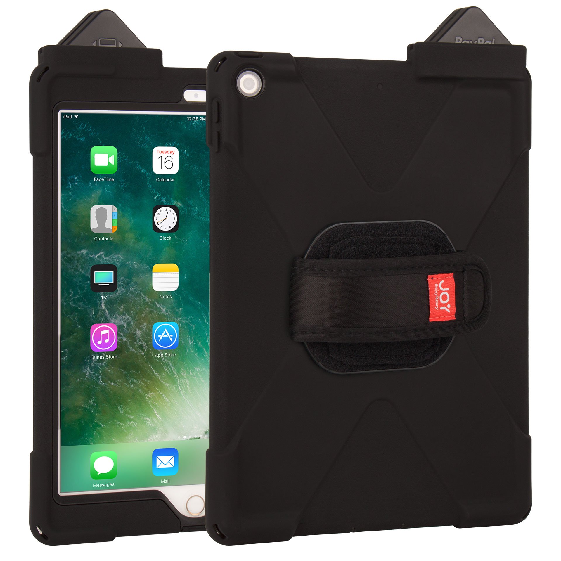 aXtion Bold M for iPad 9.7 6th | 5th Gen with Universal Hand Strap & PayPal Card Reader Support