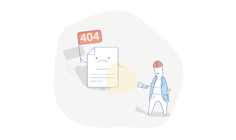 404 Error - Page Not Found Illustration