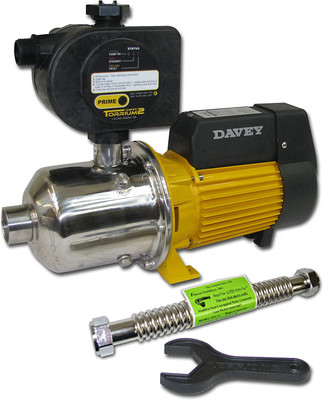 Davey Water Pump System BIT20-30 with the Torrium 2 Water Pump Controller. Corrugated hose, fittings, and wrench, are included.