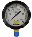 Glycerin Filled Water Pressure Gauge. 0 to 100 PSI.