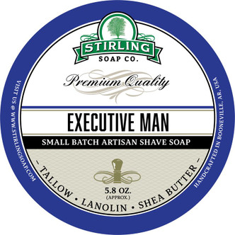 Executive Man Shave Soap by Stirling Soap Company