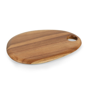 Pebble-Shaped Acacia Wood Serving Board 12 x 9