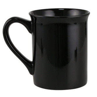 Black Mug with Rhinestone Rainbow