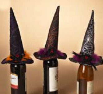 Witch Hat Wine Bottle Topper, 9.5 in